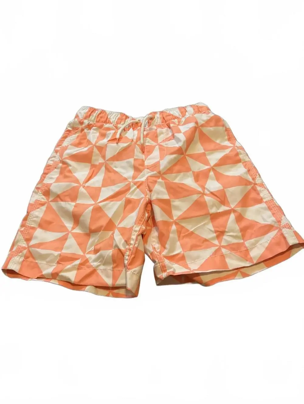 GAP Kids Swim Shorts XXL Orange Geometric Pattern